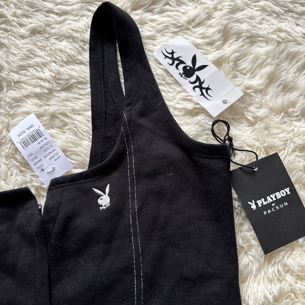 PacSun Black Tank Top with Playboy Logo - Picture 2 of 6